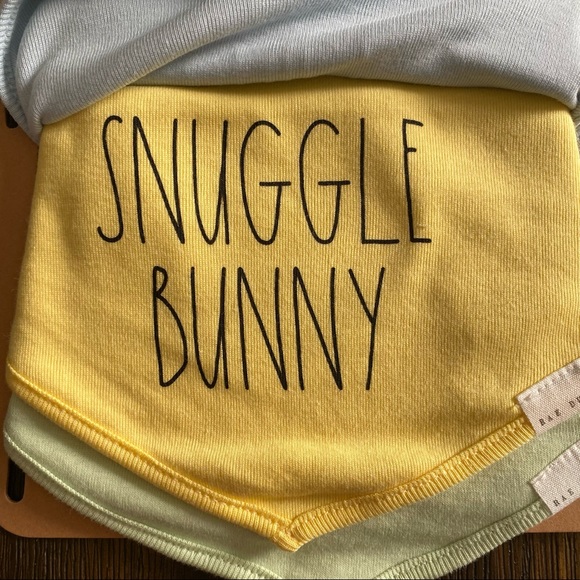 Rae Dunn Baby Cotton Bib Bandana - Picture 2 of 3